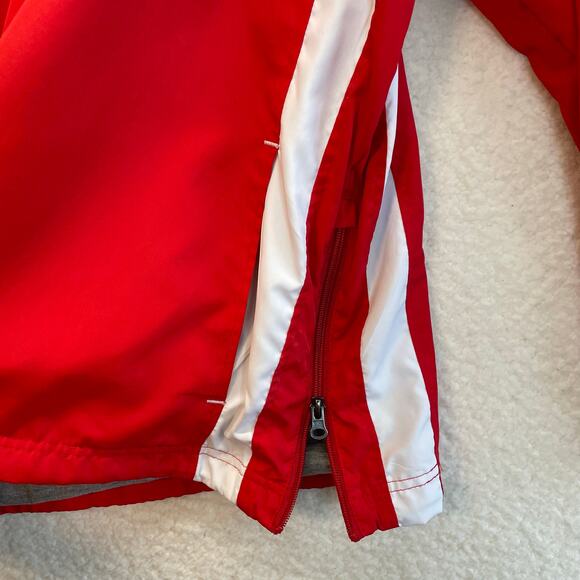 SportTek Trinity Valley college Cardinals Windshirt Pullover Red V-Neck Lined - Picture 7 of 11